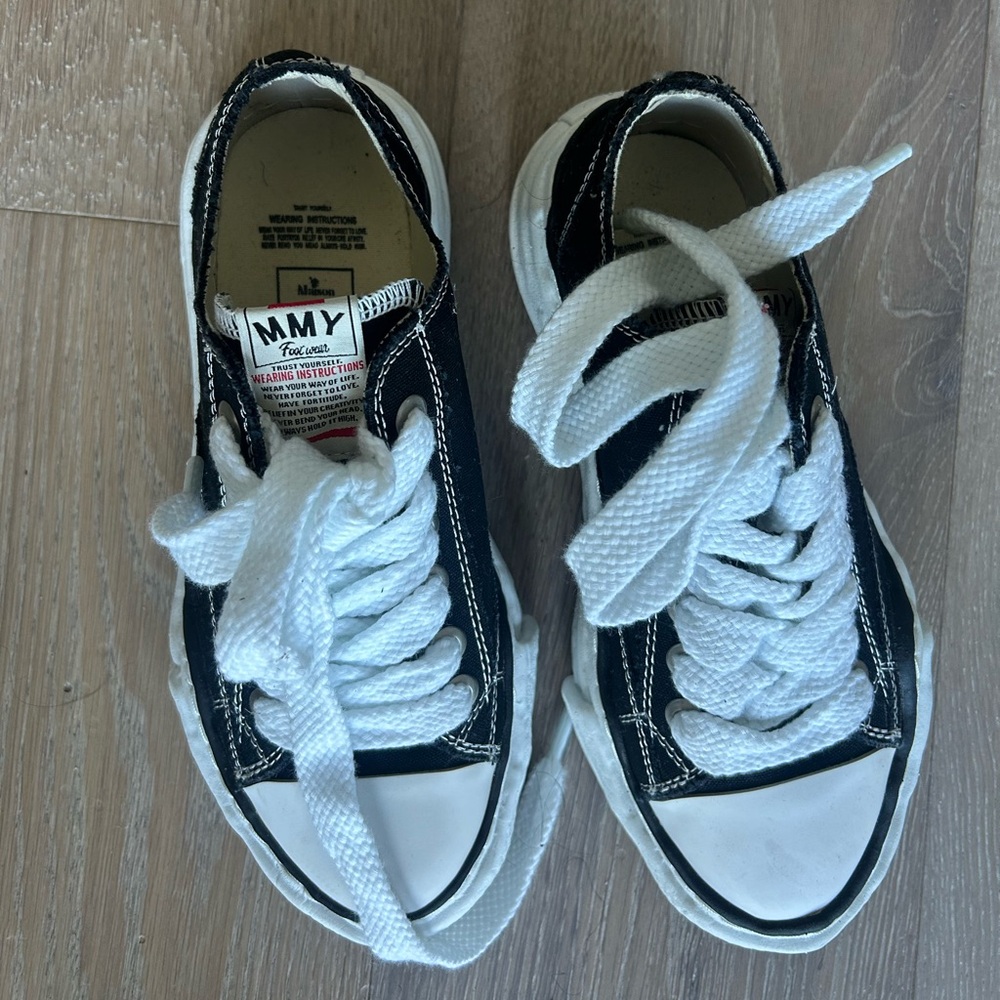 Miharayasuhiro Black and Cream Sneakers